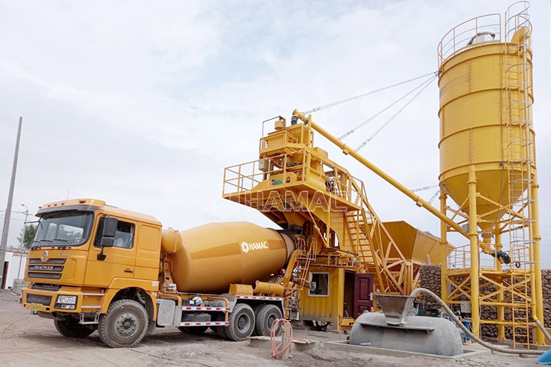 Pabrik Pencampuran Beton Tipe Mobile untuk Dijual