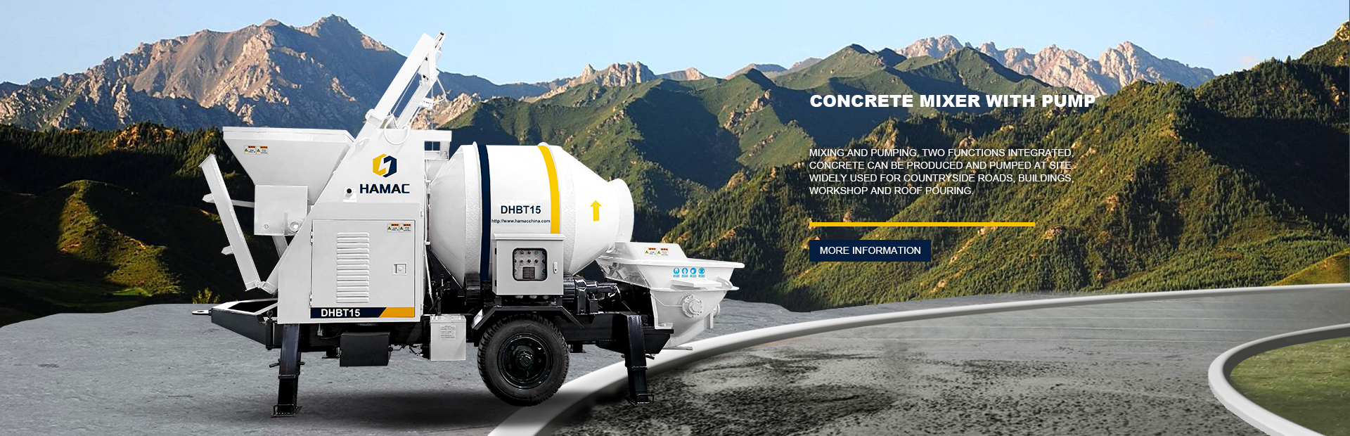 Pompa Molen Beton Trailer