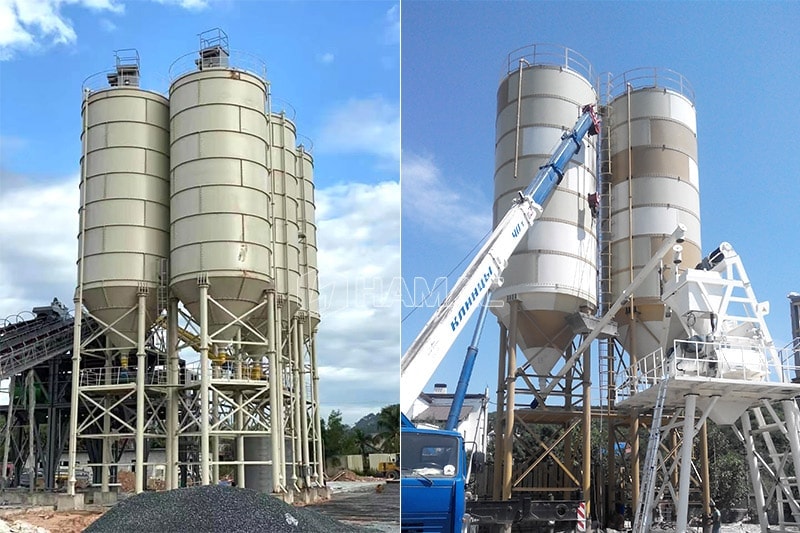 Silo bubuk jenis baut
