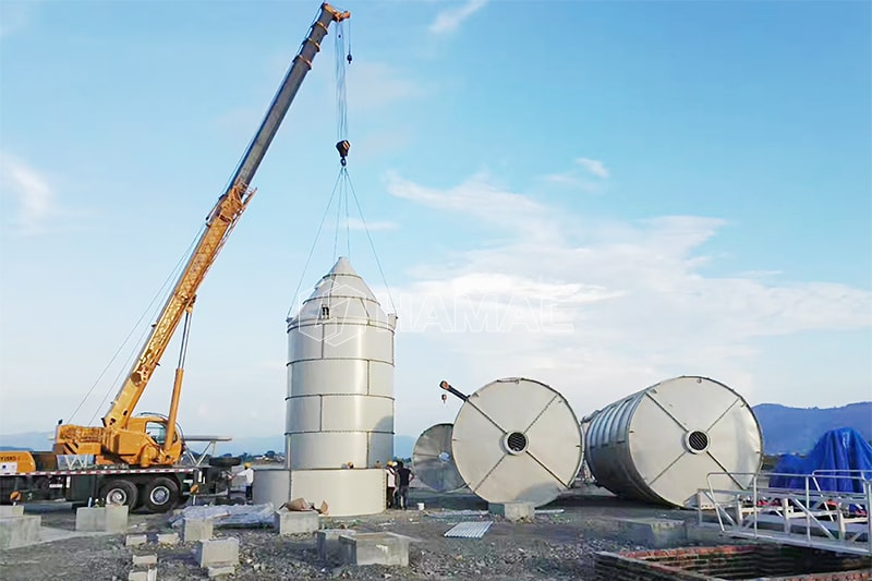 Bagaimana cara merakit silo bubuk tipe baut