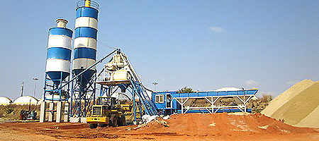HZS50 Pabrik Batching Beton di Bangladesh