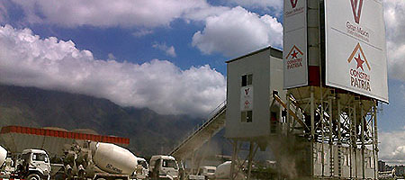 HZS100 Pabrik Batching Beton di Venezuela