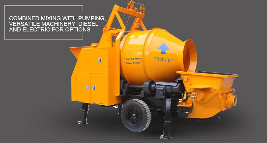 Mixer Beton dengan Pompa
