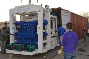 Mesin Pembuat Blok Otomatis QT4-15 di Peru