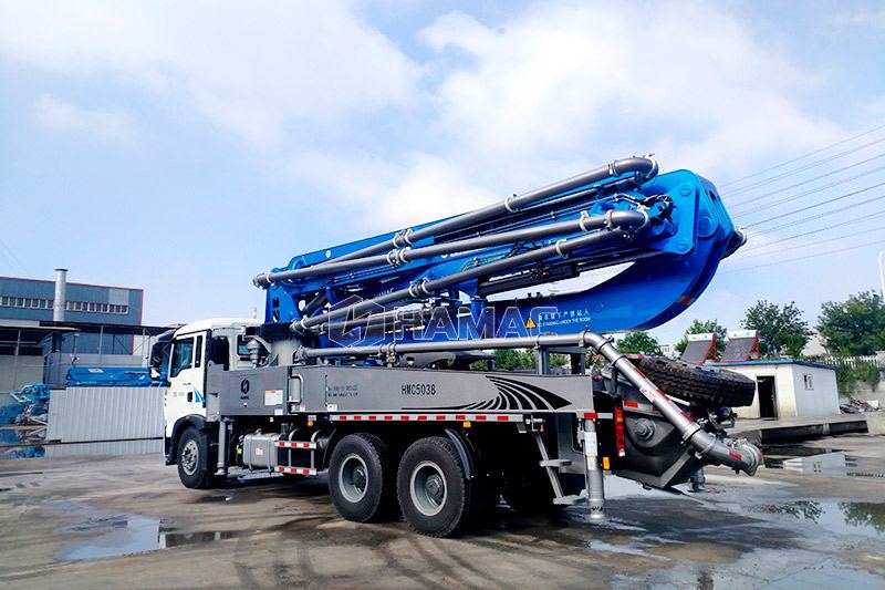 Pengiriman Boom Pump Truk 38M ke Yangon, Myanmar